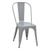Καρέκλα Utopia pakoworld μέταλλο γκρι 44x44x85εκ 270-000008