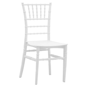 Καρέκλα catering Tiffany pakoworld PP λευκό 40x45x90εκ 273-000001