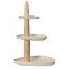 Τριπλός δίσκος Ιβουάρ από Μπαμπού 45x35x30 ivory 807233