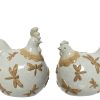 Κεραμική Κότα εκρού 12x15x17cm off-white/colour(s) 820986