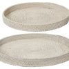 Δίσκος Rattan λευκός 5x50cm σε 2 μεγέθη white 829565