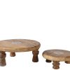 Πλατώ από ξύλο μάνγκο σε 2 μεγέθη 8x25Φ natural 832805