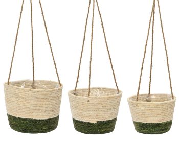 Κρεμαστό Κασπώ seagrass πράσινο 20x27 σε 3 μεγέθη natural 838412