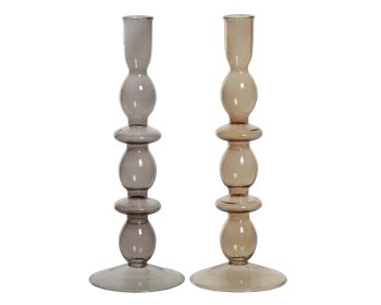 Γυάινο Κηροπήγιο σε 2 χρώματα 25x9Φ assorted 868672