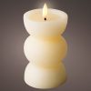 Πραγματικό κερί με Led φλόγα 14.5x7.5Φ cream/warm white 898275