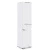 Ντουλάπι-στήλη Chad pakoworld με συρτάρι λευκό gloss 45x40x187εκ 039-000141