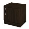 Κομοδίνο Deco pakoworld με ένα ντουλάπι χρώμα wenge 40x35