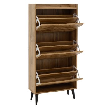 Alternative view of Παπουτσοθήκη Thelma  12 ζεύγων oak 60x23.8x131.6εκ