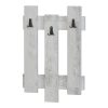 Κρεμάστρα Nix Wave pakoworld χρώμα λευκό antique 45x3.5x66εκ 055-000305
