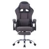 Καρέκλα γραφείου Winner gaming pakoworld PVC-ύφασμα μαύρο 058-000051