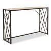 Κονσόλα Ivy pakoworld χρώμα καρυδί-μαύρο 120x35x75εκ 066-000015