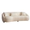 Καναπές 3θέσιος PWF-0597 pakoworld ύφασμα κρεμ 230x94x75εκ 071-001394