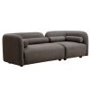 Καναπές 3θέσιος Tranquil pakoworld ύφασμα μπυκλέ γκρι 228x90x74εκ 071-001405