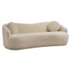 Καναπές 3θέσιος PWF-0602 pakoworld ύφασμα κρεμ 255x98x76εκ 071-001420