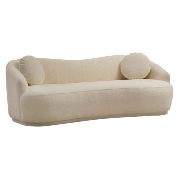 Καναπές 3θέσιος PWF-0602 pakoworld ύφασμα κρεμ 255x98x76εκ 071-001420
