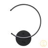 Φωτιστικό τοίχου-απλίκα La luna pakoworld LED 12W μαύρο 33x6x46εκ 071-001533