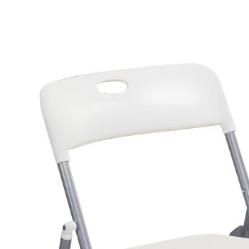 Alternative view of Καρέκλα πτυσσόμενη Daxton  PP λευκό-ασημί 49x46.5x73.5εκ