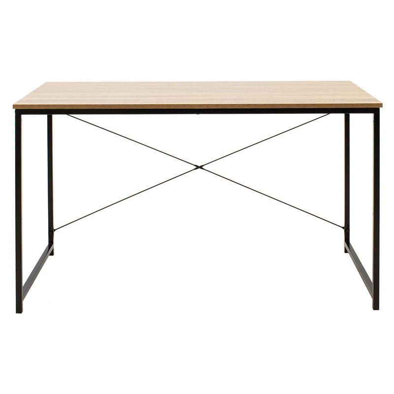 Γραφείο εργασίας Ramon φυσικό-μαύρο 120x60,5x70εκ - Image 3