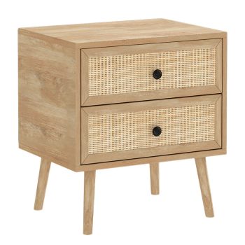 Κομοδίνο Oslo pakoworld sonoma 50x39x55εκ 086-000002