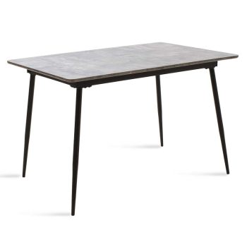 Τραπέζι Shazam pakoworld MDF επεκτεινόμενο χρώμα γκρι cement 120-160x80x76εκ 096-000002