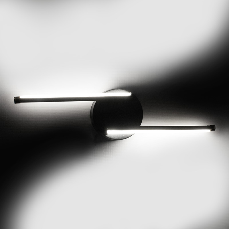 Φωτιστικό τοίχου-απλίκα PWL-0987 LED 10W μαύρο 40x5x11εκ - Image 2