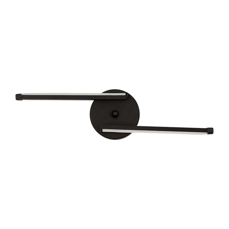 Φωτιστικό τοίχου-απλίκα PWL-0987 pakoworld LED 10W μαύρο 40x5x11εκ 099-000086