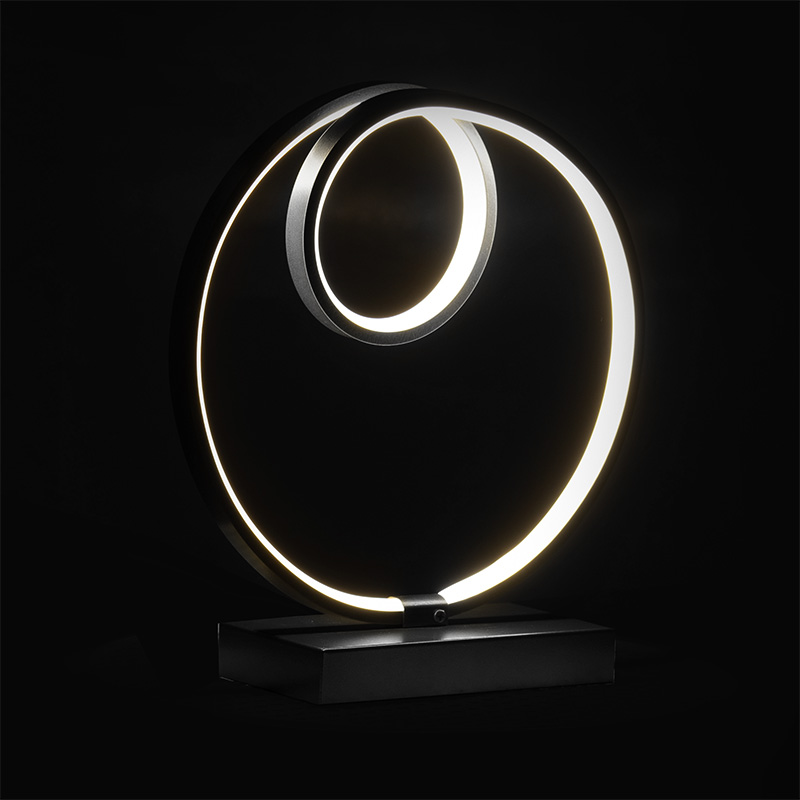 Επιτραπέζιο φωτιστικό PWL-1170 LED 3000K μαύρο 30x15x33εκ - Image 2