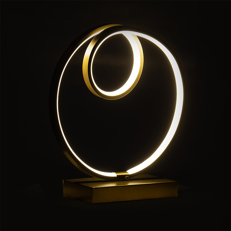 Επιτραπέζιο φωτιστικό PWL-1170 LED 3000K χρυσό 30x15x33εκ - Image 2