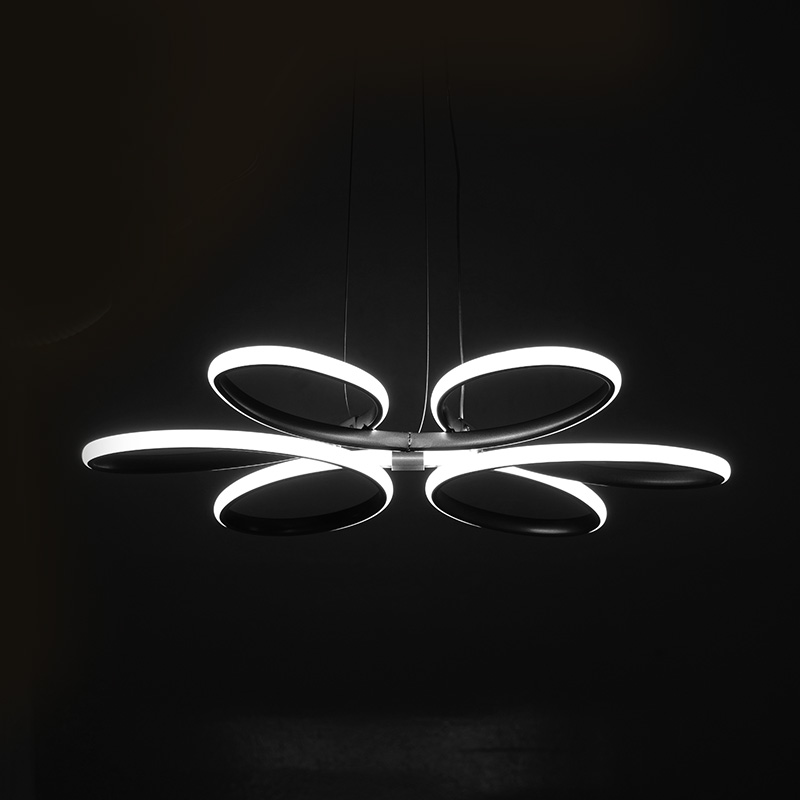 Φωτιστικό οροφής μονόφωτο PWL-1178 LED 3000K μαύρο Φ65x58εκ - Image 2