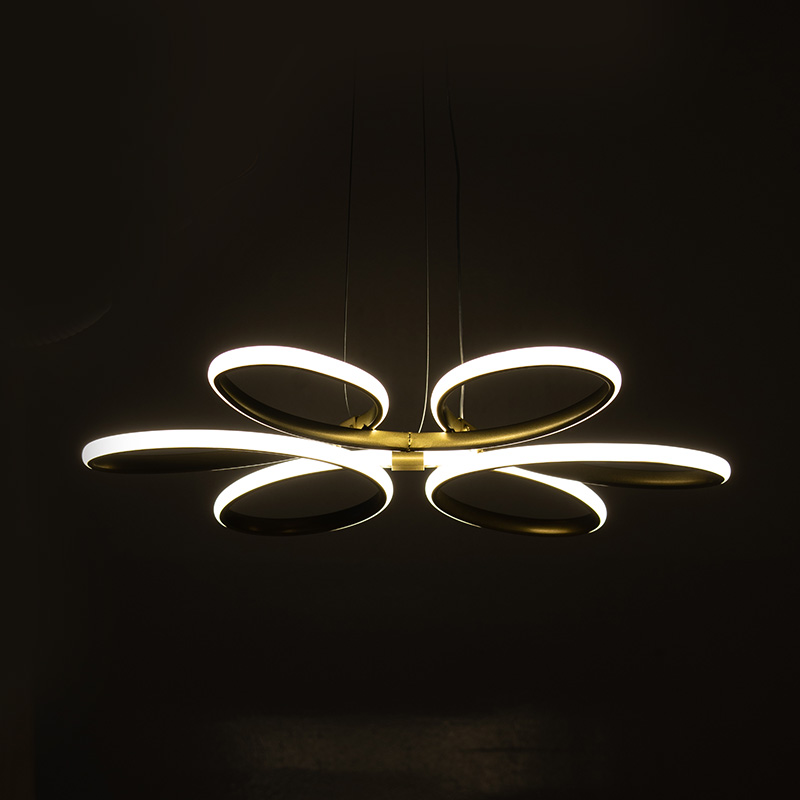 Φωτιστικό οροφής μονόφωτο PWL-1178 LED 3000K χρυσό Φ65x58εκ - Image 2