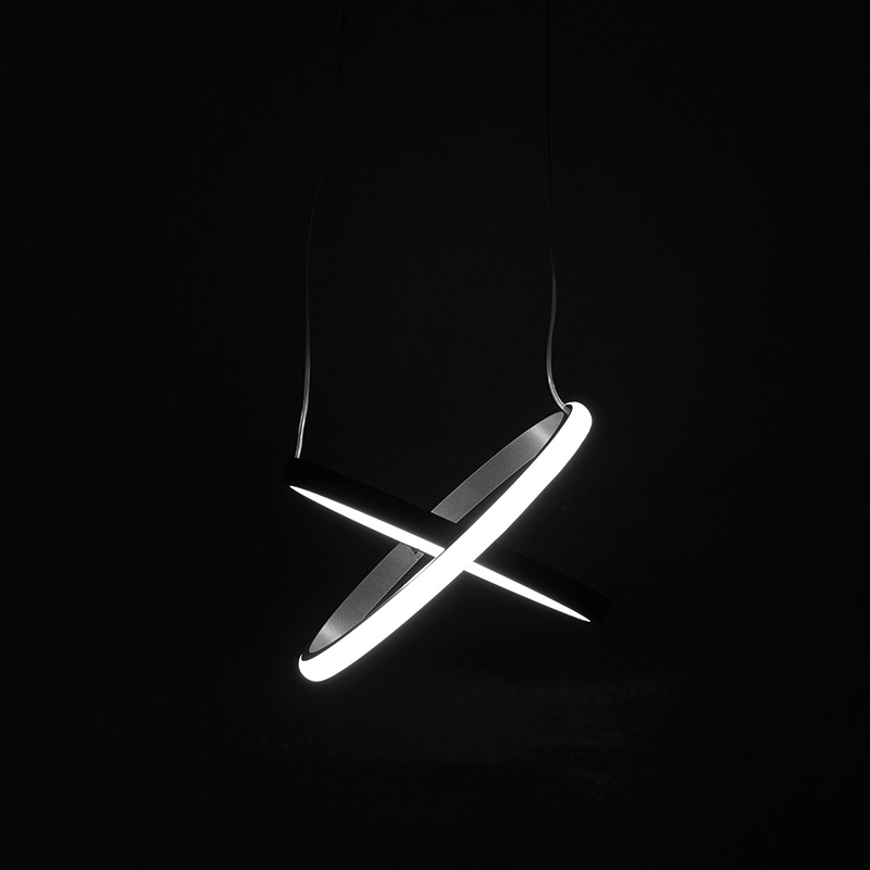 Φωτιστικό οροφής δίφωτο PWL-1182 LED 3000K ασημί Φ25x70εκ - Image 2