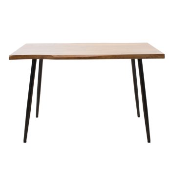 Alternative view of Τραπέζι Neve  MDF καρυδί-πόδι μεταλλικό μαύρο 120x80x75εκ