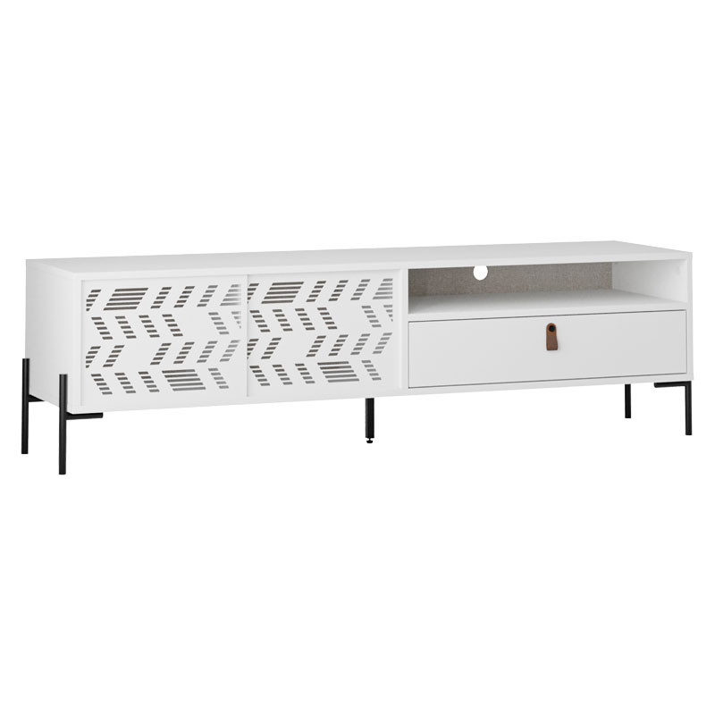 Έπιπλο τηλεόρασης Melati λευκό 170x45x48.5εκ - Image 3
