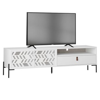 Έπιπλο τηλεόρασης Melati pakoworld λευκό 170x45x48.5εκ 119-001162