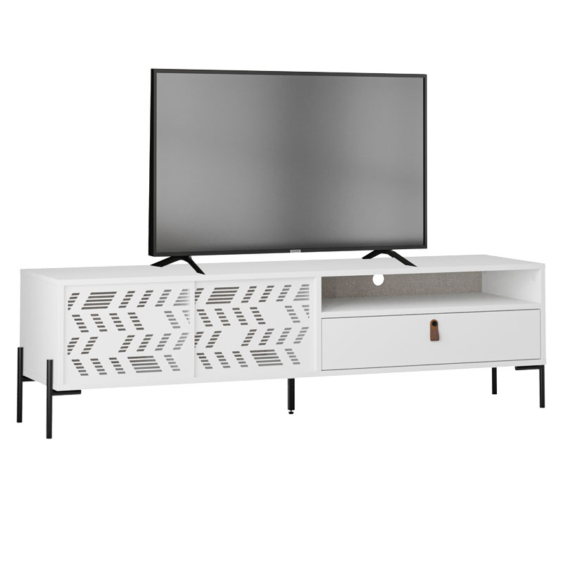 Έπιπλο τηλεόρασης Melati pakoworld λευκό 170x45x48.5εκ 119-001162