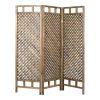 Παραβάν Locky pakoworld ξύλο αντικέ φυσικό 150x2x160εκ 120-000392