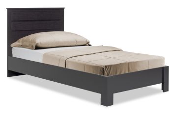 Κρεβάτι μονό OLYMPUS pakoworld σε χρώμα wenge 100x200εκ 123-000049