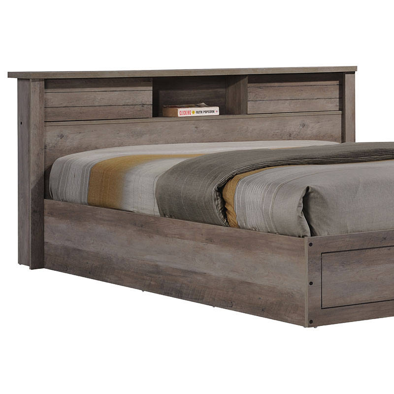 Κρεβάτι διπλό Tara rustic oak 160x200εκ - Image 3