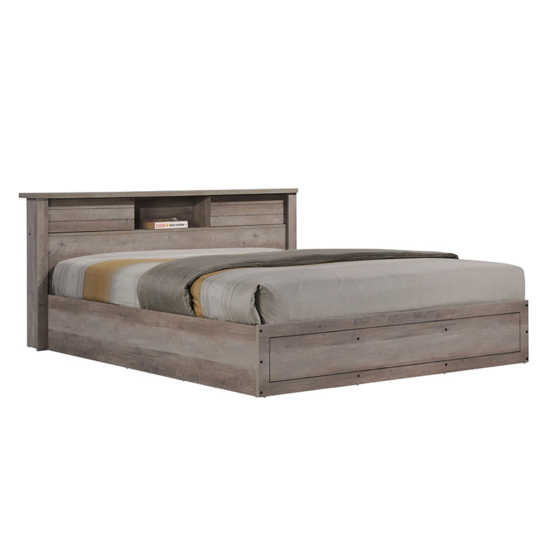 Κρεβάτι διπλό Tara pakoworld rustic oak 160x200εκ 123-000175