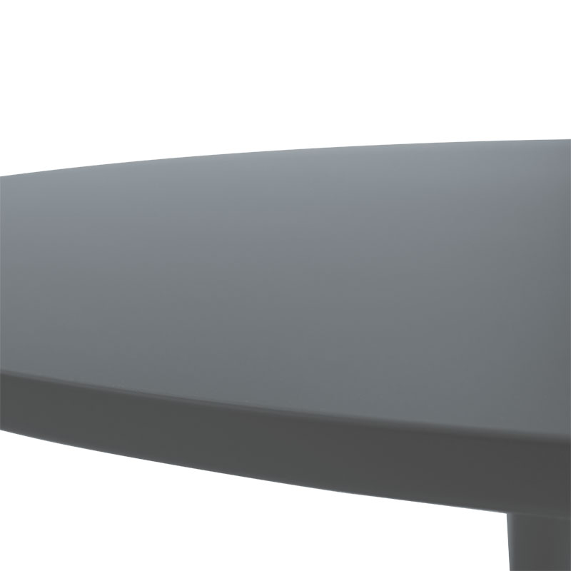 Τραπέζι Balou MDF ανθρακί ματ Φ100x75εκ - Image 3