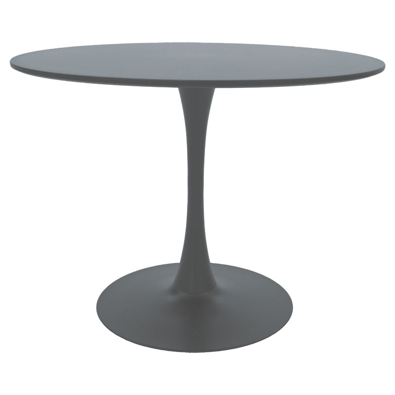 Τραπέζι Balou pakoworld MDF ανθρακί ματ Φ100x75εκ 127-000095