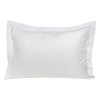 Beauty Home Μαξιλαροθήκη ξενοδοχείου Oxford Πλακέ Ribbon Art Ε1232 230TC Satin Stripe Percal Pennie 70%Cot-30%Pol 53x73+5 Λευκό