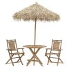 Τραπεζαρία κήπου Saava pakoworld σετ 4τμχ bamboo φυσικό 141-000018