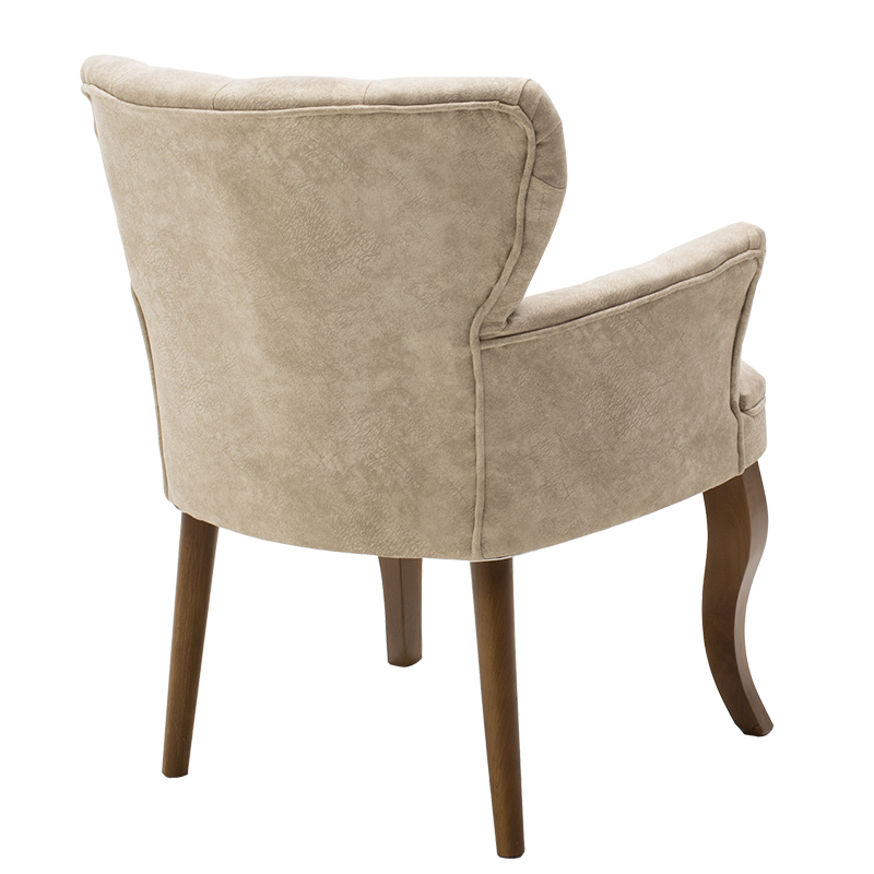 Πολυθρόνα Samara ύφασμα μπεζ antique 67x62x78εκ - Image 3