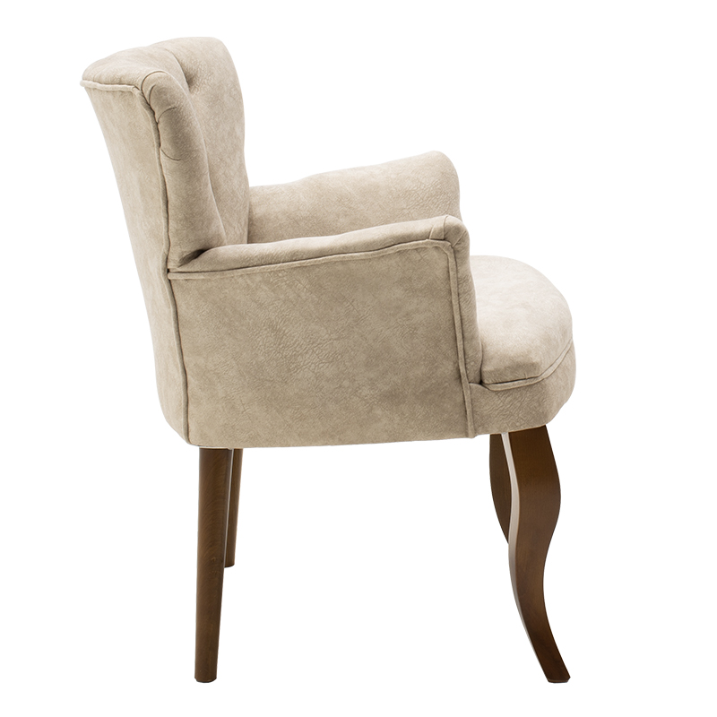 Πολυθρόνα Samara ύφασμα μπεζ antique 67x62x78εκ - Image 4