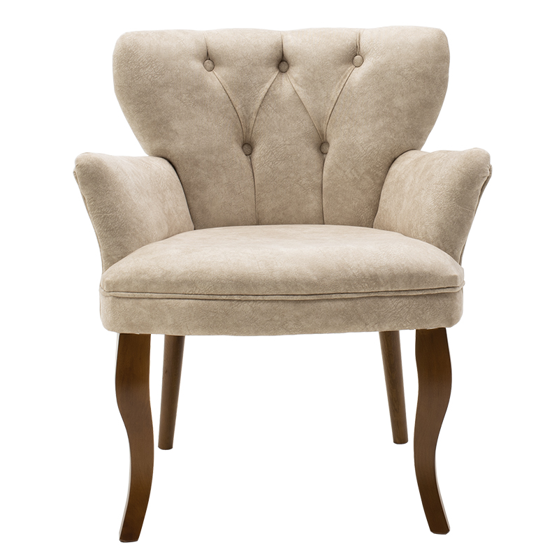 Πολυθρόνα Samara ύφασμα μπεζ antique 67x62x78εκ - Image 5