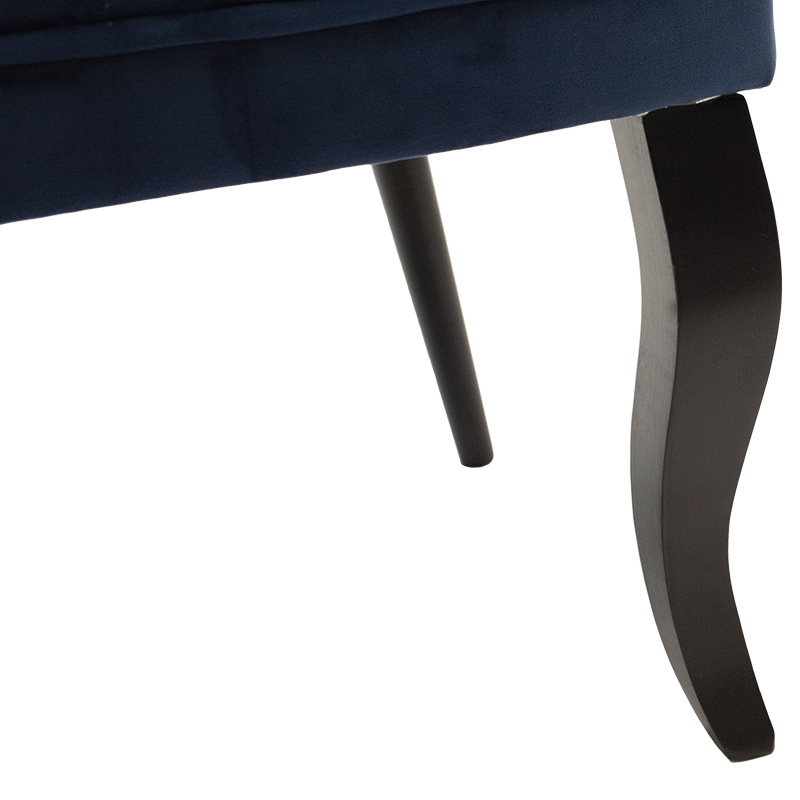 Πολυθρόνα Samara βελούδο σκούρο μπλε 67x62x78εκ - Image 6