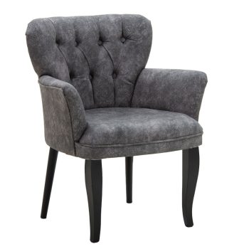 Πολυθρόνα Samara pakoworld ύφασμα γκρι antique 67x62x78εκ 146-000073