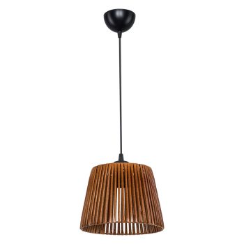 Φωτιστικό οροφής μονόφωτο PWL-1116 pakoworld Ε27 καφέ Φ22x60εκ 147-000061