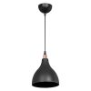 Φωτιστικό οροφής μονόφωτο Lofty pakoworld Ε27 μαύρο Φ18x56εκ 147-000129
